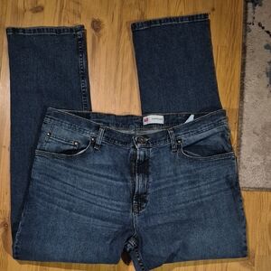 Wrangler Dark Blue Slim Straight Jeans